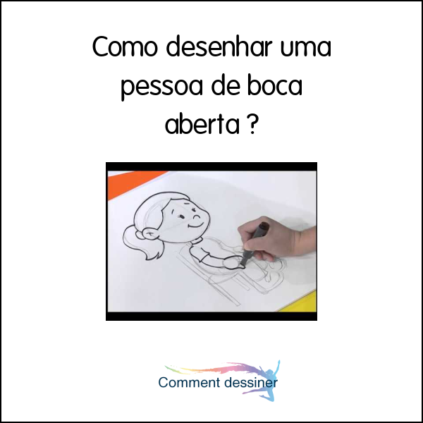 Como desenhar uma pessoa de boca aberta